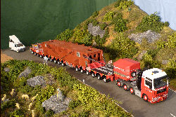 150 t Pressenbalkentransport durch Wagenborg,  in 1/50,M�rz 2012