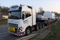 Balmer Volvo FH 05 750 mit Goldhofer 4-8 Tieflader und WEA Triebstrang